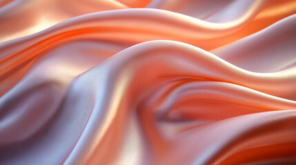 Luxurious Flowing Silk Fabric with Soft Light and Elegant Texture