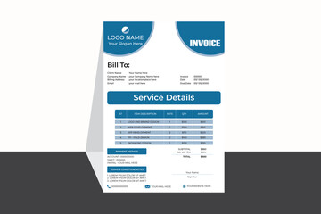 professional business invoice template design