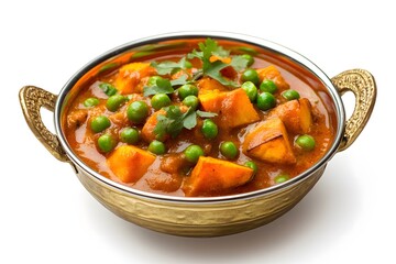 Delicious paneer tikka masala in a black bowl.