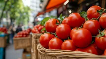 Fresh Tomatoes at Parisian Market