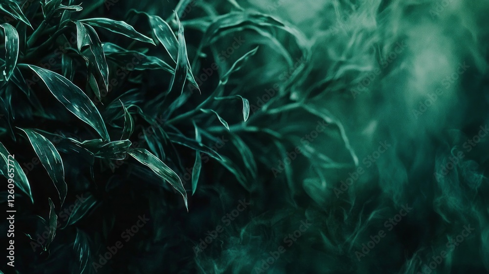 Poster captivating glimpse of agave attenuata showcasing its soft, delicate details. lush green hues create