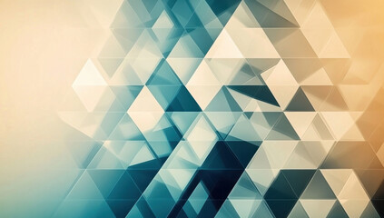 Fototapeta premium Minimalist modern minimal geometric background with subtle polygonal shapes in neutral colors, modern theme, calming, clean design backdrop 