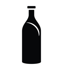 plastic bottle silhouette vector illustration
