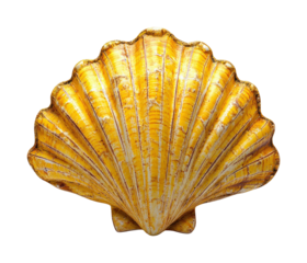 Unique coastal shells a nature collection isolated on transparent background - Generative AI
