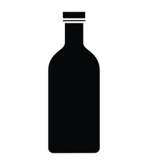 plastic bottle silhouette vector illustration
