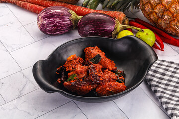 Indian cuisine spicy Chicken 65