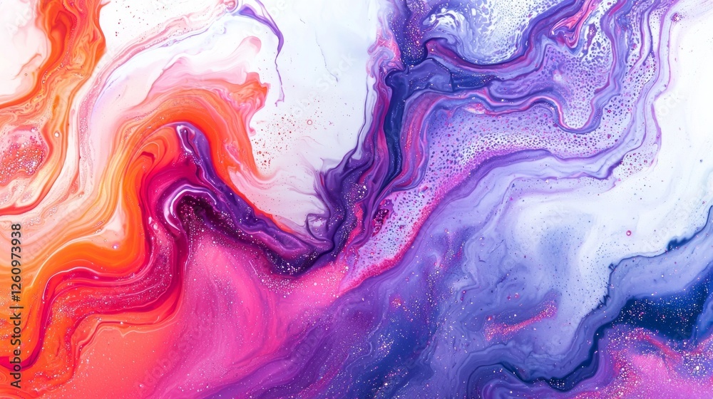 Aufkleber a captivating display of swirling colors intertwines in shades of red, blue, purple, and white. the 
