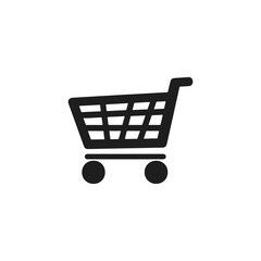 Shopping cart vector icon