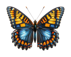Captivating butterfly display nature beauty isolated on transparent background - Generative AI
