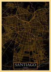 Santiago Chile City Map