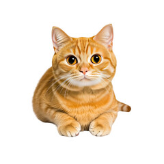 Adorable Ginger Cat Portrait  Sweet Orange Tabby Kitten Looking Directly at Camera