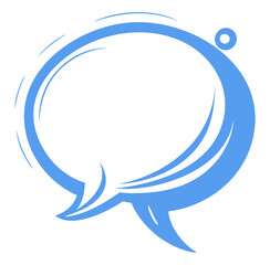 Obraz premium Niebieski dymek chmurka