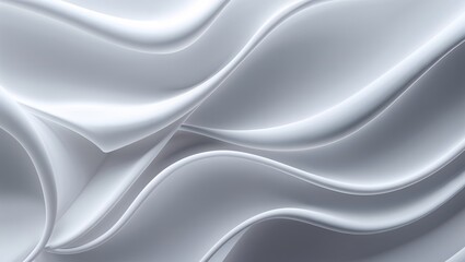 Soft white waves create a calming and minimalist backdrop that enhances any interior space. The fluid lines and textures invite tranquility and ease, perfect for modern aesthetics