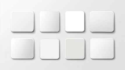 White App Icons, Mockup, Gradient, Background, Design