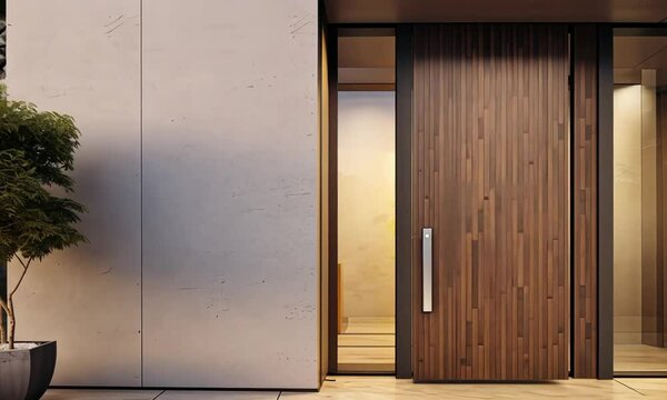 Luxus entrance door to the dream house