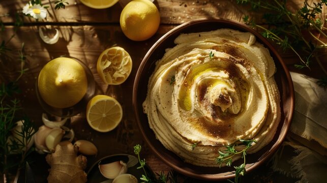 Savory hummus with a blend of paprika and cumin for a warm, earthy flavor