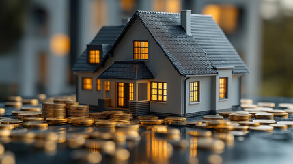 Real Estate Investment and Mortgage Concept  
