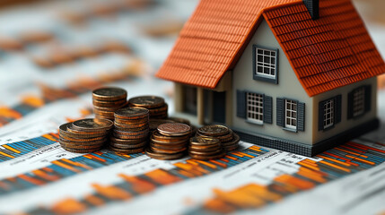 Real Estate Investment and Mortgage Concept  
