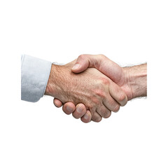 Firm Handshake Between Two Businessmen Symbolizing Agreement and Partnership