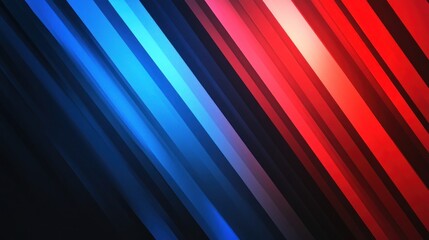 Fototapeta premium Diagonal lines, red blue glow, dark background, website banner