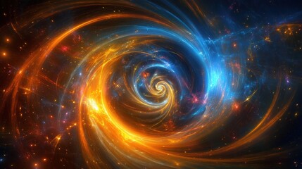 Cosmic swirl nebula, space, energy, background