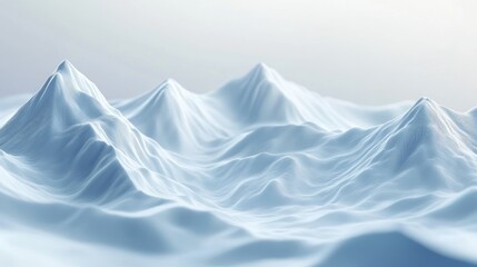 Fototapeta premium Abstract Snowy Mountain Range Background