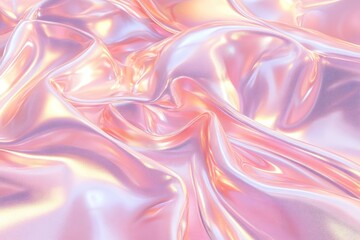 Obraz premium Smooth Iridescent Foil Texture With Clean Gradients and Bold Metallic Tones for Creative Projects