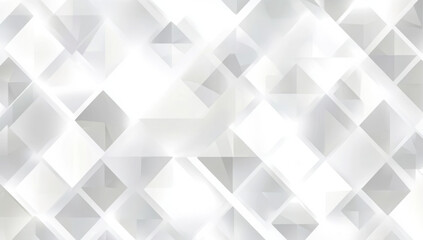 Abstract white background with texture pattern, layered geometric triangle shapes, white and grey glossy squares, abstract tech banner design. Graphic design element stripes concept for web, flyer 