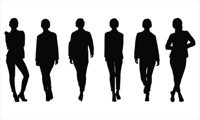 silhouettes of women 