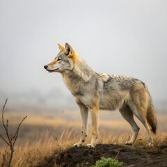 gray wolf in the wild