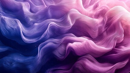 Obraz premium Abstract swirling waves of vibrant purple and pink hues, creating a dynamic and visually striking background perfect for creative projects.
