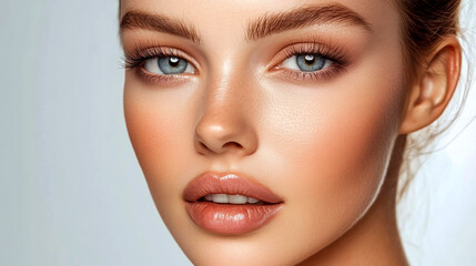 Fototapeta premium Experience radiant skin rejuvenation through scientific precision and dermal aesthetics
