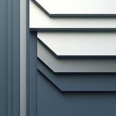 Abstract Grey and White Geometric Shapes Design