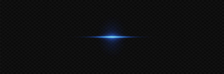 Blue line flash, laser beam effect.