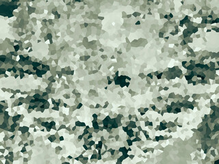A view of an abstract image with a mosaic filter.