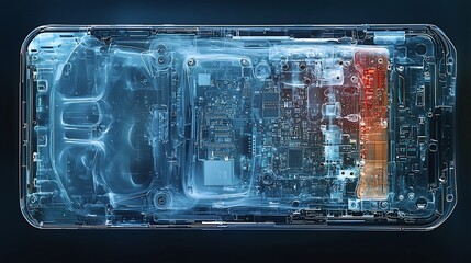 Smartphone Internal Cooling System, Close-up
