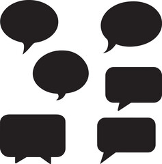 Silhouette of a Rounded and 
Rectangular speech bubble