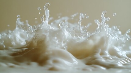 Milk Splashing Creating Dynamic Fluid Art