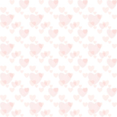 seamless pattern with pink hearts