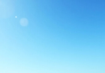 serene blue sky appears peaceful calming outside sunny day clear blue skies
