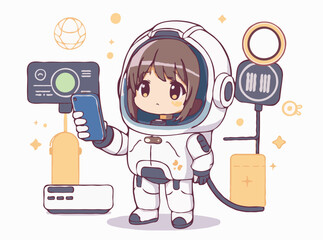 Futuristic Technology Concept in Vector Illustration