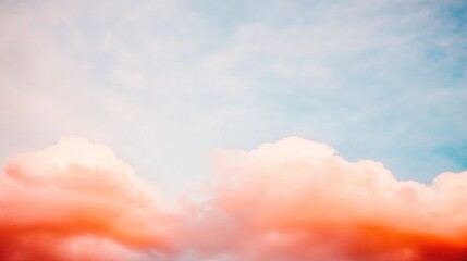 Soft hues of pink and blue blend seamlessly in tranquil sky scen