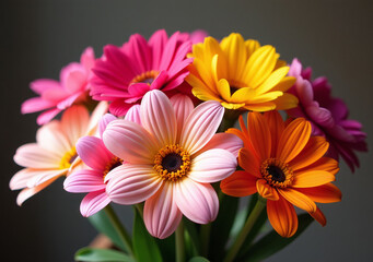 Fototapeta premium colorful flowers arranged bouquet create visually appealing arrangement decorative purposes