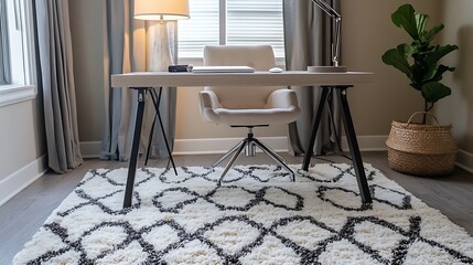 Modern Home Office Workspace Design with Stylish Decor