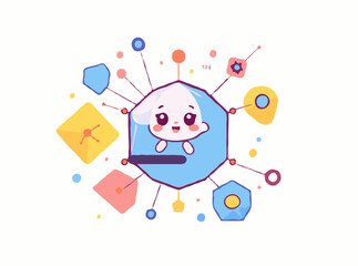 Innovative Technology Network in Geometric Shapes