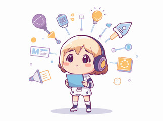 Digital Transformation Concept with Futuristic Elements