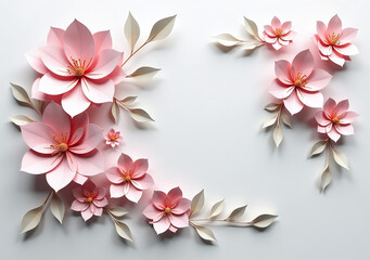 elegant paper flowers created rendering techniques visually stunning effects white