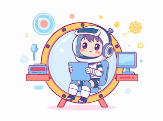 Futuristic Technology Concept in Vector Illustration