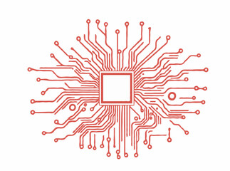 Creative Circuit Board Pattern for Technology Theme