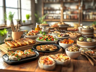 3D Ultra-Realistic Food Icon Representing Order Online